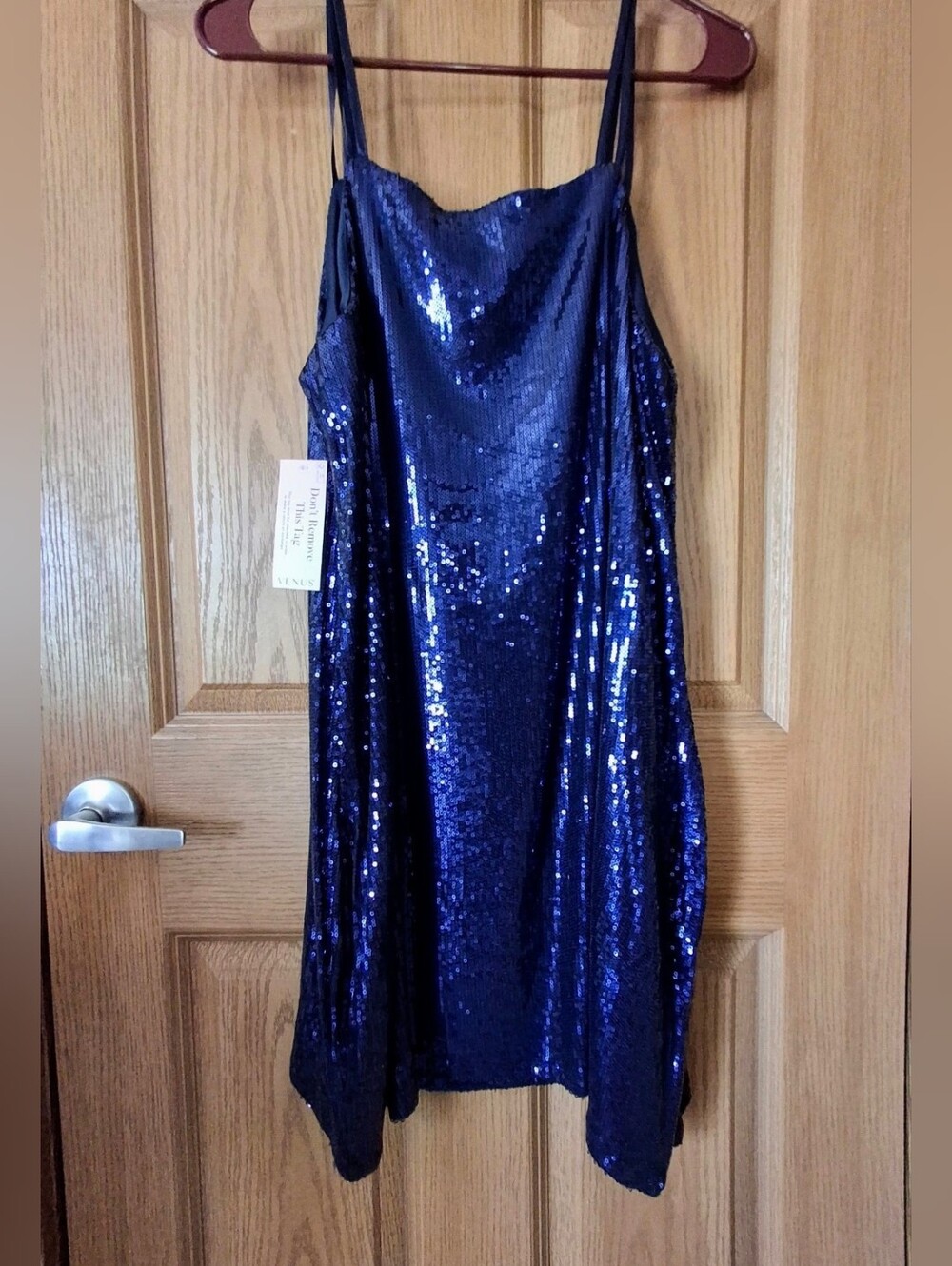 NWT Venus Vibrant Royal/Navy Blue Sequin Mini Dress